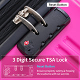 Hardshell Luggage Sets 3 Piece Gradient Color Expandable Suitcase with Spinner Wheels and TSA Lock Lightweight 20" 24" 28" Available