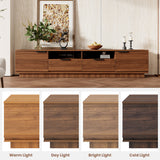 78 inch Modern TV Stand for TVs up to 85", Entertainment Center with Deep Drawer & Cable Management, Soft-Closing Hinges for Living Room