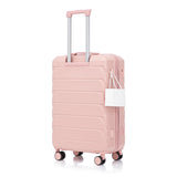 ABS Hardshell Suitcase with Side Hooks & Spinner Wheels, 28" Travel Checked Luggage with Combination Lock