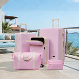 5pcs Hardside Luggage Set, 20" Carry On (USB Port), Expandable 24/28" Suitcases with Spinner Wheels & TSA Locks