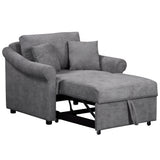 3-in-1 Convertible Sofa Bed, Folding Accent Chair, Pull-Out Sleeper Chair with Adjust Backrest