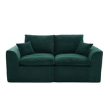 Modular Sectional Sofa Upholstered Loveseat 2-Seater Cloud Couch with Removable Cushion Cover, No Assembly Needed, Emeral