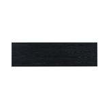 Uniquely Designed Oak Veneer Console Table with Distinctive Side Shapes, Suitable for Entryway, Hallway, Living Room,Black