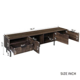 78 " Mid Century Modern TV Stand for 65+ Inch TVs, TV Console with Storage Cabinets for Living Room, Entertainment Center Storage