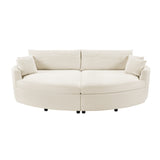 Oversized Double Chaise Lounge Sofa 102.3" Sofa Bed Upholstered Loveseat Sofa Couch with Deep Seat and USB Ports for Living Room