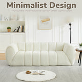 Cloud Sofa Couch, Upholstered 3-Seat Sofa, Beige