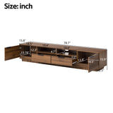 78 inch Modern TV Stand for TVs up to 85", Entertainment Center with Deep Drawer & Cable Management, Soft-Closing Hinges for Living Room
