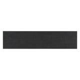 Modern V-Shaped Console Table with Acacia Wood Veneer – Sleek Entryway Table with Wide Tabletop, Black