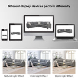 Modern Upholstered Living Room Sectional Sofa, L Shape Furniture Couch with 3 Pillows