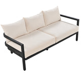 4 PCS Patio Outdoor Steel Sofa Set