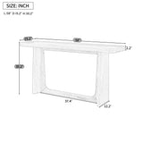 Farmhouse Console Table, Distressed Finish Sofa Table Accent Table with Solid Wood Tray Top for Entryway, Living Room
