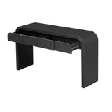 Modern Console Table with 2 Storage Drawers, Fluted Entryway Table with Rounded Silhouette for Hallway Living Room and Entryway