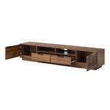 78 inch Modern TV Stand for TVs up to 85", Entertainment Center with Deep Drawer & Cable Management, Soft-Closing Hinges for Living Room