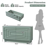 6 Drawer Dresser for Bedroom, Push-to-Open Chest of Drawers with Anti-Tip Device, TV Stand Storage Organizer for Living Room