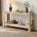 Console Table Modern Farmhouse Entryway Table Sofa Table Accent Table with Rounded Corners