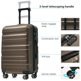 Hardshell ABS Luggage Set - Lightweight & Durable Suitcases with Dual Spinner Wheels, Carry-On & Check-In Sizes for Travel & Business