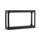 Entryway Console Table Storage Sofa Side Table Display Stand Accent Table, Black