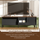 TV Stand for TVs up to 75", TV Console Media Console TV Cabinet Media Entertainment Center with Adjustable Shelves & Sliding Door