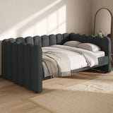 Queen Size Daybed Bed Upholstered Sofa Bed, Gray