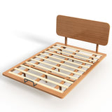 Queen Size Platform Bed Frame Floating Bamboo Bed with USB Port & Headboard