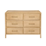 6-Drawer Dresser, Storage Cabinet, Stylish Style, Suitable For Living Room and Dining Room Entrance, Large Size, Natural
