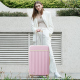 5-Piece Hardside Luggage Set, Expandable Suitcases with Spinner Wheels, TSA Lock & Travel Bags, Pink