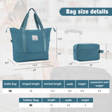 5 PCS Expandable Luggage Set, Softside Lightweight Spinner Suitcase with Duffel Bag, Tolietry Bag and TSA Lock