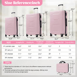 6-Piece ABS Luggage Set, Lightweight Hardshell Suitcases with Spinner Wheels, Duffel & Toiletry Bag, 14/20/24/28"