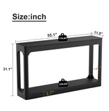 Entryway Console Table Storage Sofa Side Table Display Stand Accent Table, Black