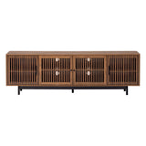 78'' Modern TV Stand for 85'' TVs Media Console Entertainment Center with Cable Management & Soft-Closing Hinges, Walnut