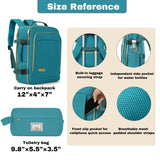 3pcs 20" Luggage Set with Travel Duffel Bag, Wet-Dry Toiletry Bag, TSA Lock & Spinner Wheels, Hard Shell Carry-On Suitcase, Blue