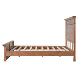Upholstered Bench Cushioned Ottoman Bed End Bench Padded Entryway Bench Dining Bench Footrest Stool with Rolled Cushion, Teak+ Beige