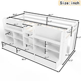 Twin XL Low Loft Bed with 3 Storage Drawers & Integrated Bookshelves, Kids Bed with Play Curtain & Chalkboard