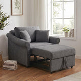3-in-1 Convertible Sofa Bed, Folding Accent Chair, Pull-Out Sleeper Chair with Adjust Backrest